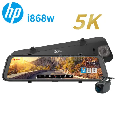 HP惠普i868w 4K超高畫質電子後視鏡 前後雙錄+WIFI即時觀看+OTA更新